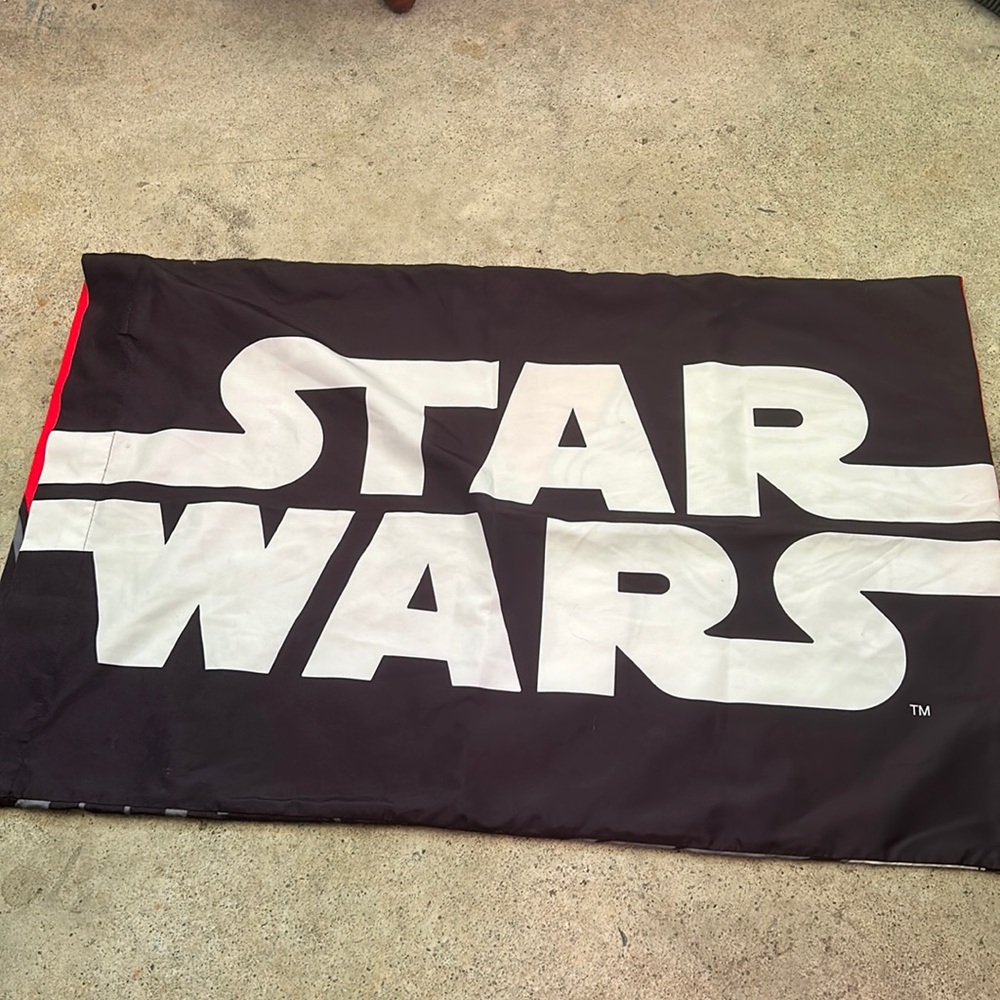Vintage Star Wars Pillowcase Darth Vater and Storm Trooper